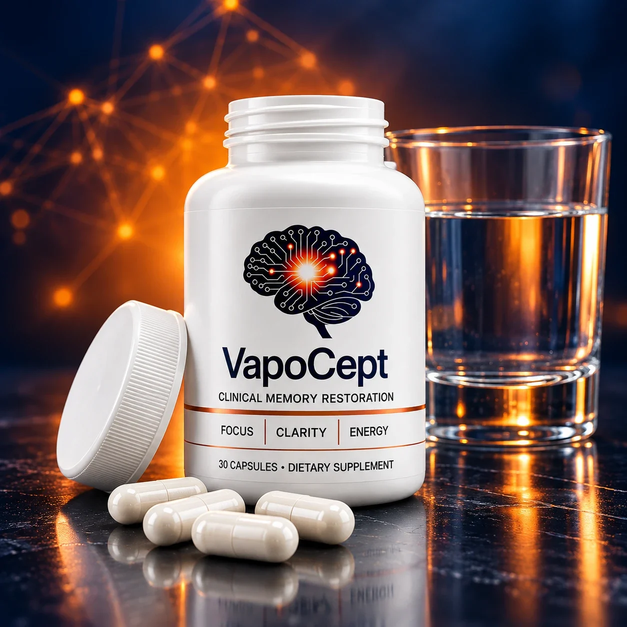 VapoCept bottle with capsules